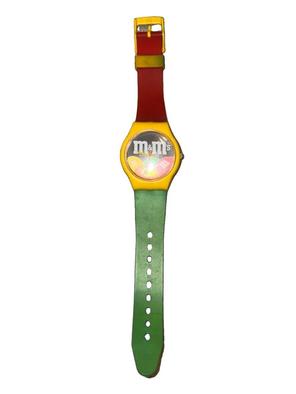 1987 Mars Analog Watch M&M's Chocolate Candies Colorful Swatch-Look Retro Untest